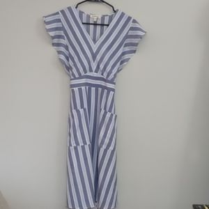 Striped Blue Dress